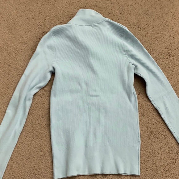 Eddie Bauer light blue button-up sweater tall in size - Picture 3 of 3